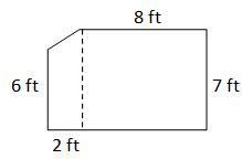 Find the area of the composite figure. 69 square feet 48 square feet 70 square feet-example-1