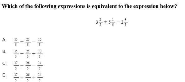 HELP ASAP!!! 3 2/5 + 5 1/5 + 2 4/5-example-1