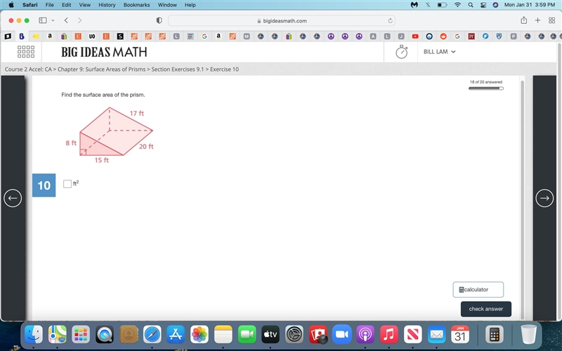 Find the surface area of the prism.-example-1