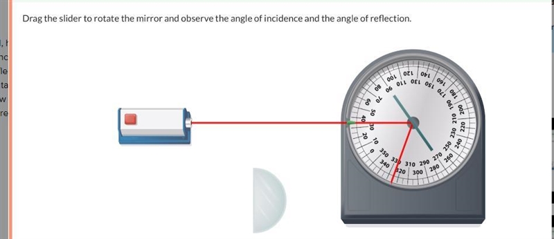 Based on Part 1, how does the angle of incidence relate to the angle of reflection-example-2