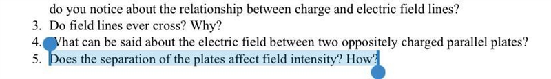 Does the separation of the plates affect field intensity? How?-example-1