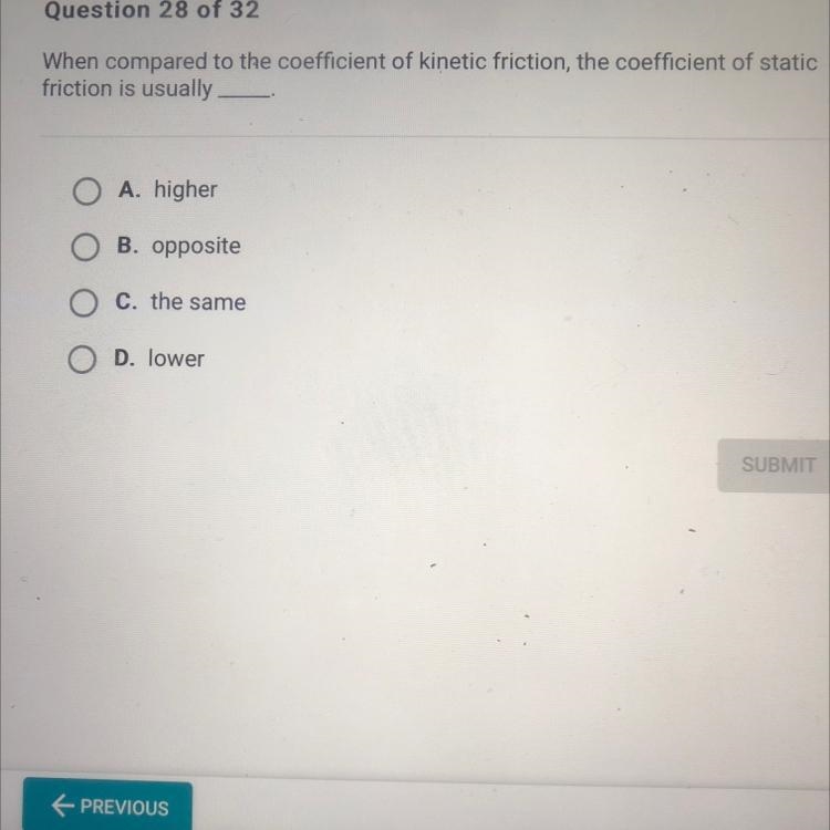 The coefficient of static friction is usually(Fill in the Blank)-example-1