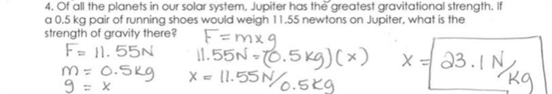 if a 0.5 kg pair of running shoes would weigh 11.55 newtons on earth, what is the-example-1