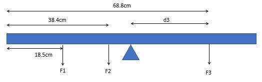 A uniform meter stick pivoted at its center has a 155-g mass suspended at the 18.5-cm-example-3