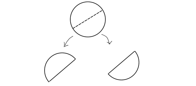 For each, find the radius, diameter, and circumference of the circular object (one-example-1