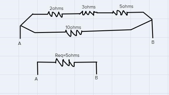 You are given four resistors, 2 ohms, 3 ohms, 5 ohms, and 10 ohms. Your friend say-example-1