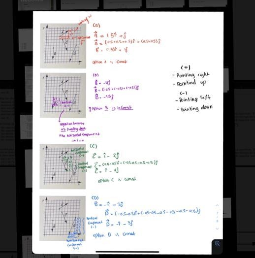 Which of the following does not correctly describe each given vector in terms of the-example-1