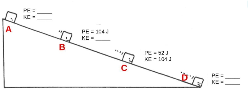 -What is the potential energy at point A? -What is the kinetic energy at point A? -What-example-1