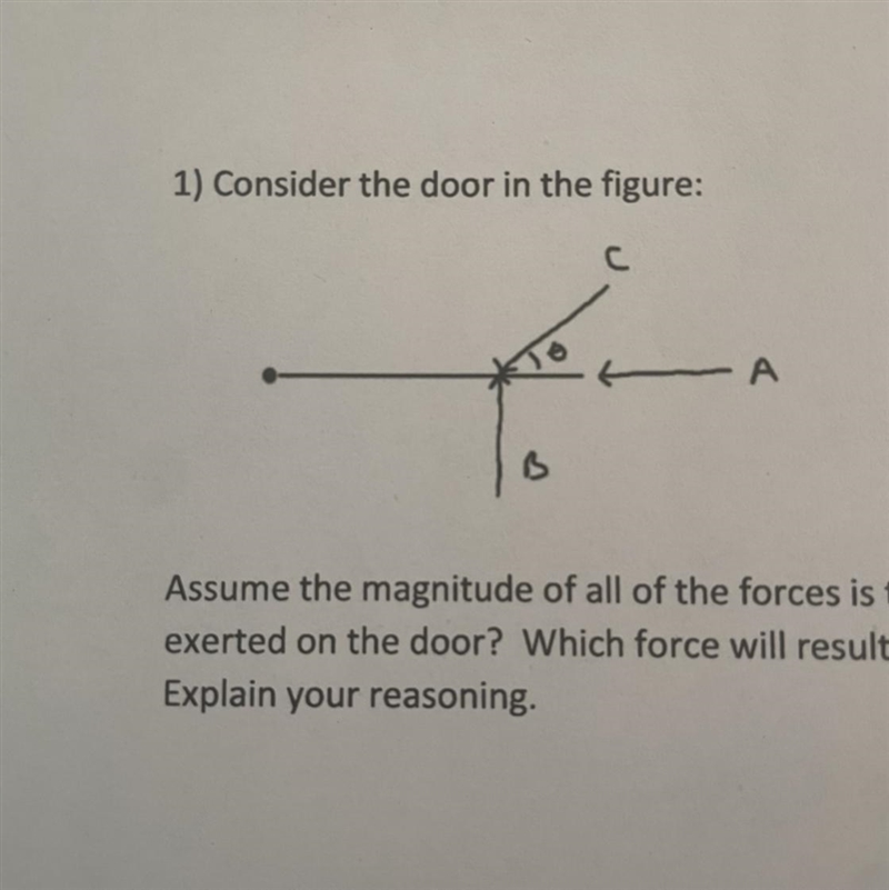 Assume the magnitude of all of the forces is the same. Which force will result result-example-1