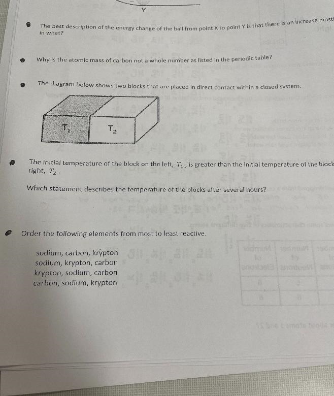 Which statement describes the temperature of the blocks after several hours?-example-2