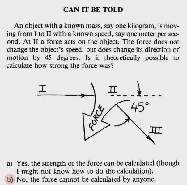 CAN IT BE TOLDAn object with a known mass, say one kilogram, is moving from I to II-example-1