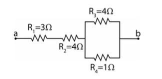 Determine the equivalent resistance between A and B in the figure below.-example-1