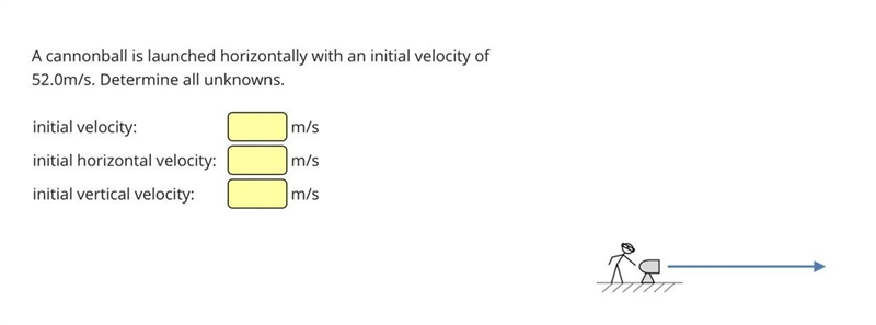 How do i solve this problem?Hint: The cannonball is being launched horizontally right-example-1