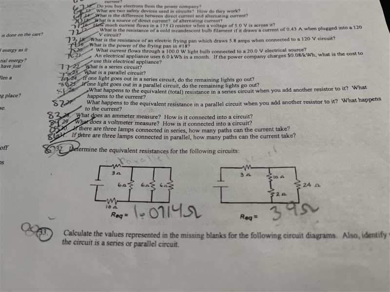 87) Determine the equivalent resistances for the following circuits.-example-1