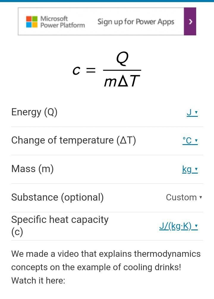 Calculation of specific heat capacity 1. A 5 kg block of brass has a temperature of-example-1