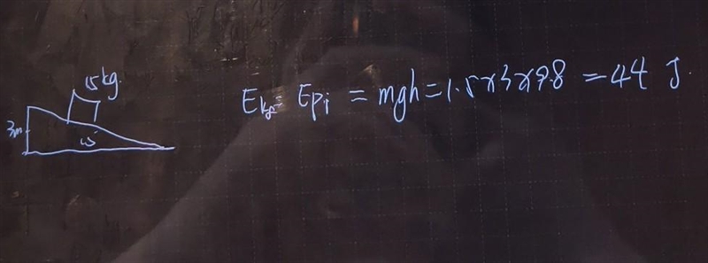 A block of mass 1.5 kg slides down an inclined plane that has an angle of 15°. If-example-1