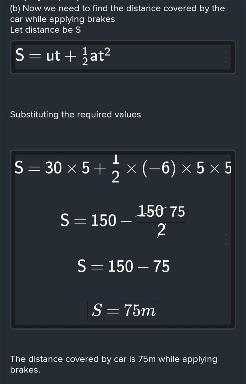 A car moving with a velocity of 30 ms-1 is stopped by the application of brakes which-example-2