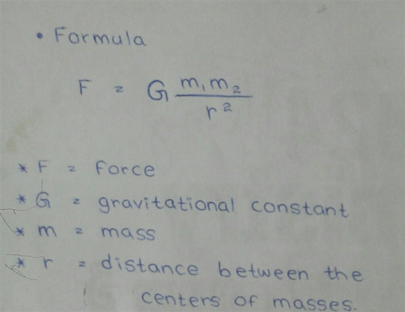 What is the formula of gravity?-example-1