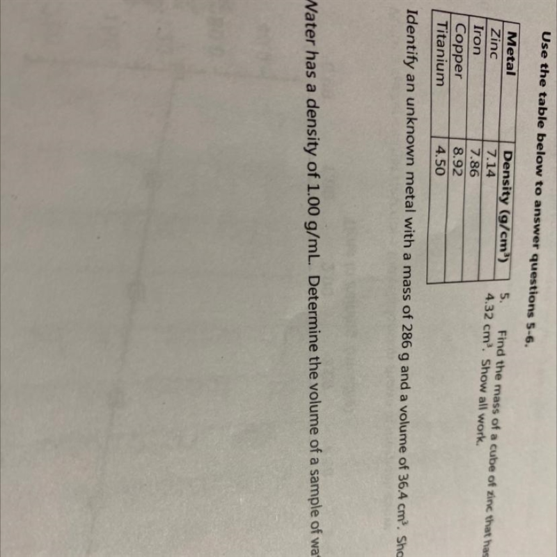 Answer: Use the table below to answer questions 5-6.-example-1