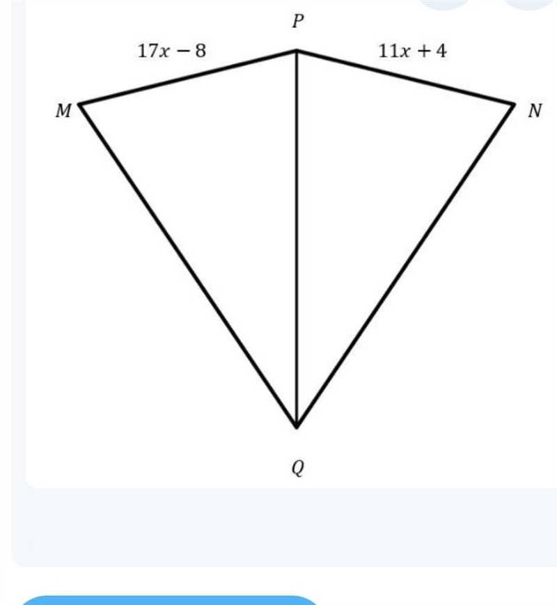 What must be the value of x so that the two triangles are congruent by sss postulate-example-1