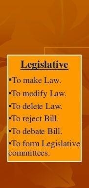 Make a list of the functions of the legislature?​-example-1