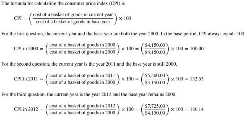 The table shows the cost of a fixed basket of goods that a typical urban consumer-example-1