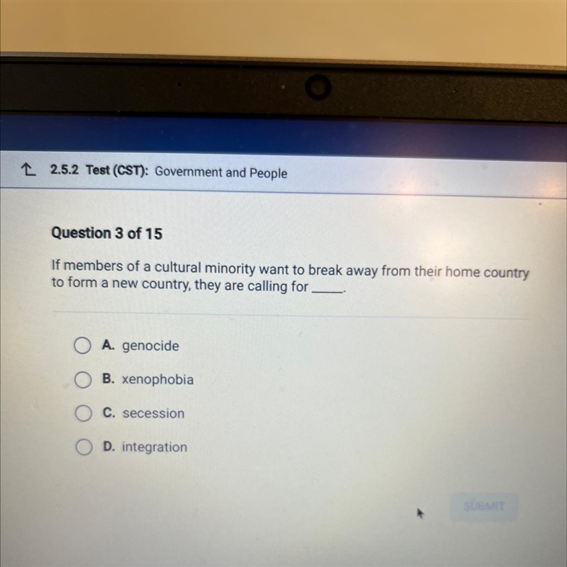 If members of a cultural minority want to break away from their home country to form-example-1