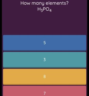 How many elements? H3PO4-example-1