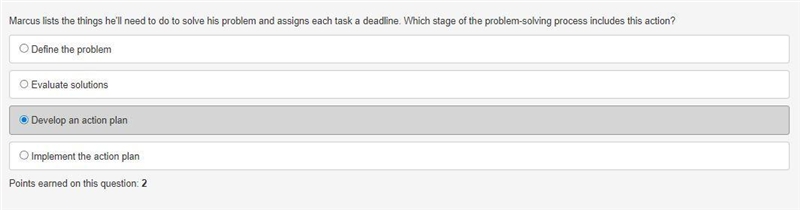 Marcus lists the things he'll need to do to solve his problem and assigns each task-example-1