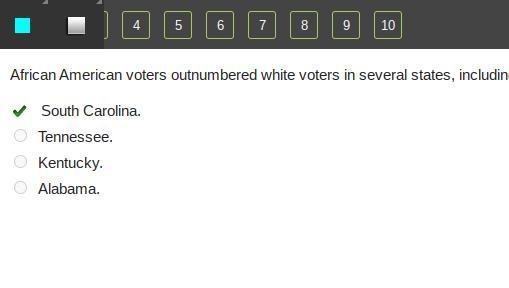 African american voters outnumbered white voters in several states, including south-example-1