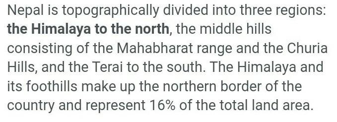 Describe any one physical region of nepal?​-example-1