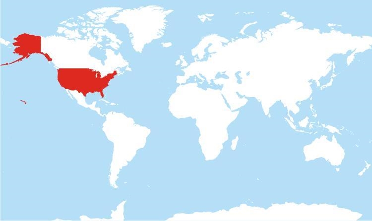 . Find the United States on the world map and Where is the equator?-example-1