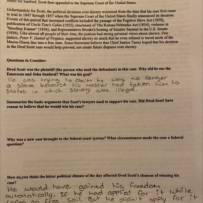 Why was a new case brought to the federal court system? What circumstances made the-example-1