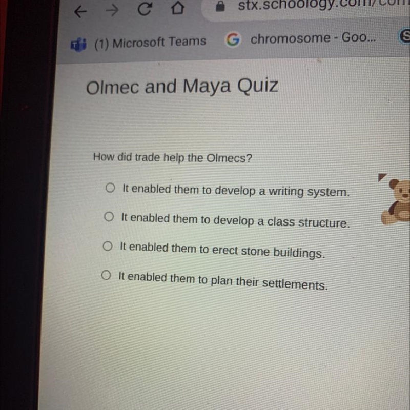 How did trade help the olmecs-example-1