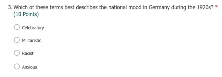 Which of these terms best describes the national mood in Germany during the 1920s-example-1