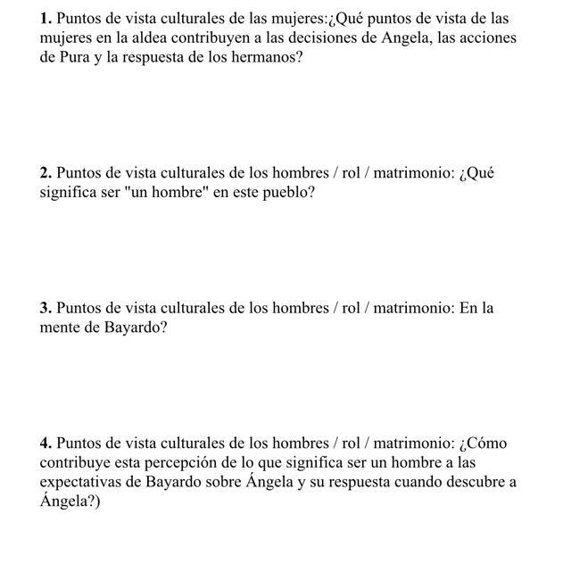 Que puntos de vista de las mujeres en la aldea contribuyen a las desiciones de Ángela-example-1