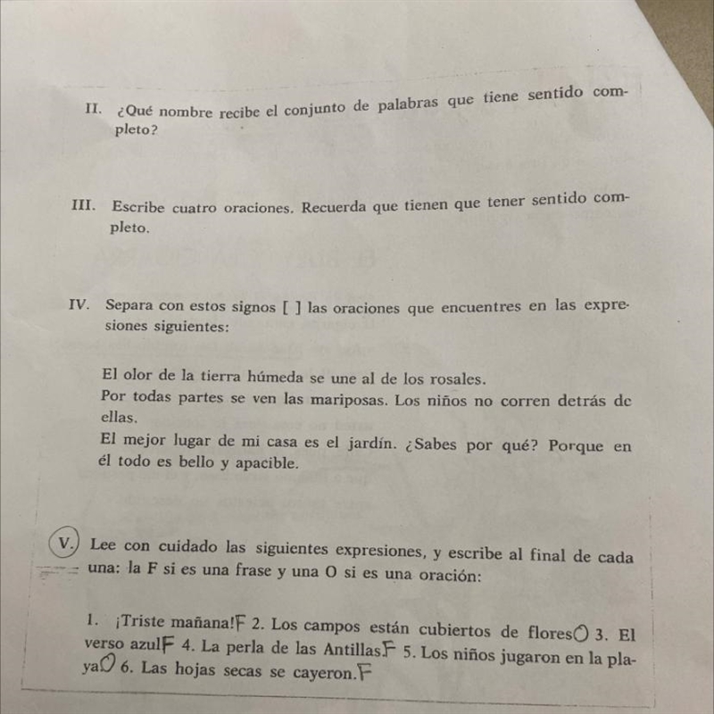 Separa con estos signos [] las oraciones que encuentres en las expre- siones siguientes-example-1