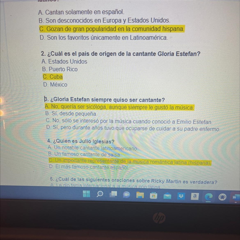 Gloria Estefan siempre quiso ser cantante ? Quien es julio igleasias-example-1