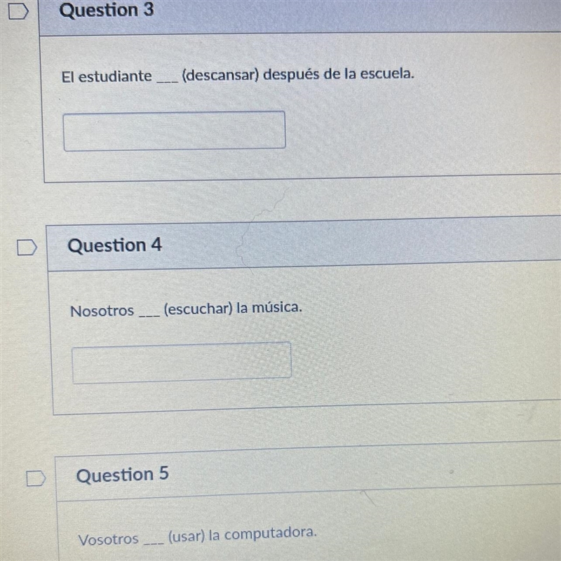 HELP ASPPP PLEASE DO 3 AND 4 Conjugate the verb according to the subject of the sentence-example-1