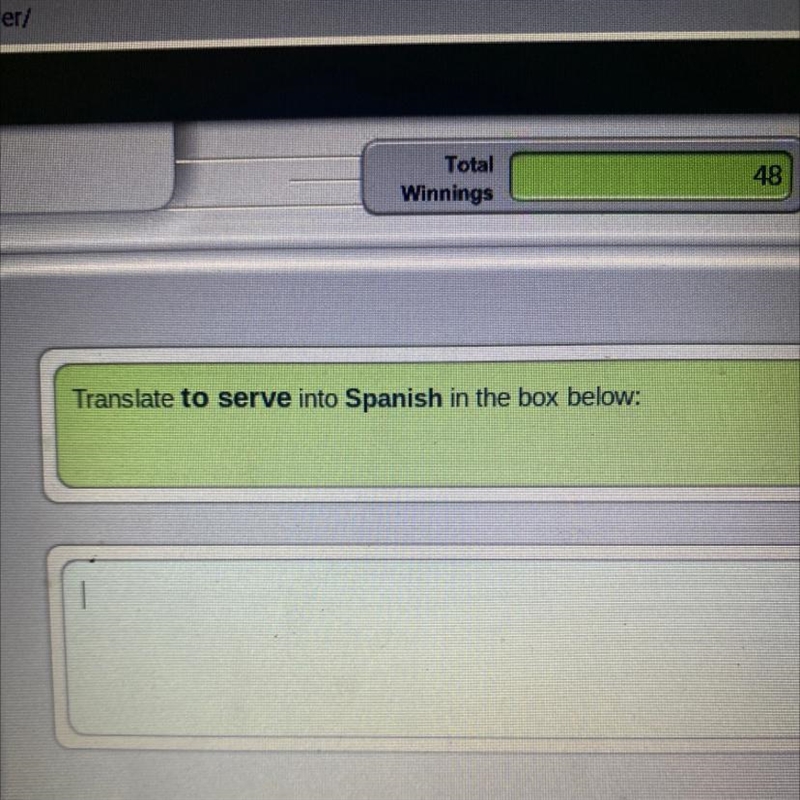 Translate the exit into Spanish in the box below:-example-1