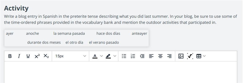 Write a blog about what you did last summer-example-1