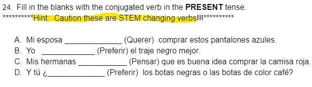 I'm so confused about stem changing things-example-1