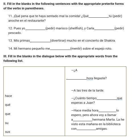 WILL MARK SMARTEST! DUE TODAY! I. Responsabilidades en el trabajo Imagine that you-example-1