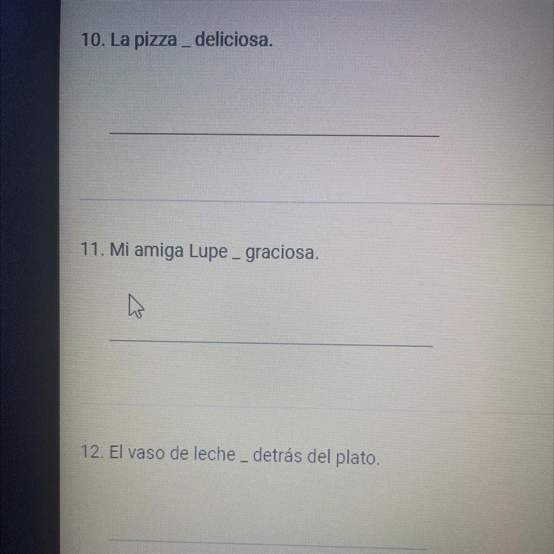 Fill in the blanks with the correct form of ser or estar as needed.-example-1