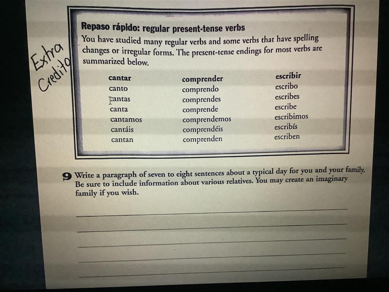 NEED HELP WITH SPANISH WORK! PLEASE HELP!-example-1