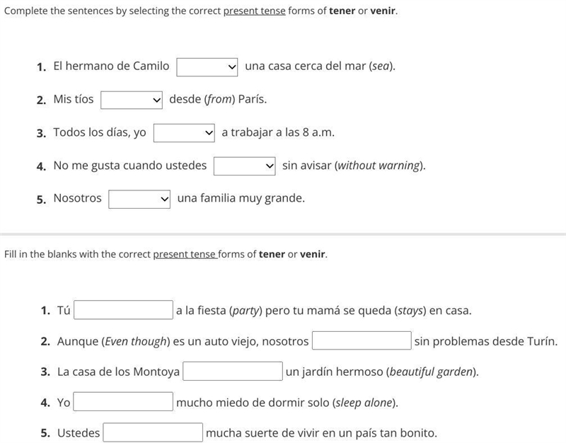 PLEASE HELP ME WITH MY SPANISH HOMEWORK!!! 40 POINTS!!-example-1